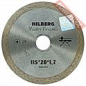 Диск алмазный по плитке 115х20 мм сплошной HILBERG Master Ceramic