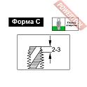 Метчик машинный для глухих отверстий по металлу HSS-Co M3х0,5 DIN371 D.BOR Spiral TCT-422-030-050