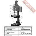 Редукторный сверлильный станок по металлу OPTIMUM OPTIdrill B 40GSM