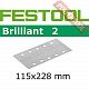 Шлифовальный лист FESTOOL Brilliant 2 STF 115x228 P40 BR2/50