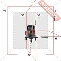 Лазерный уровень построитель плоскостей ADA ProLiner 4V Set