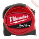 Рулетка измерительная 5 м 25 мм с метрической и дюймовой шкалой MILWAUKEE Slim 5 м