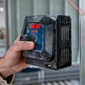 Лазерный уровень построитель плоскостей BOSCH GLL 2-15 G с потолочным креплением и кейсом