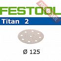 Шлифовальный круг FESTOOL Titan 2 STF D125/90 P400 TI2/100