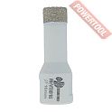 Коронка алмазная по керамограниту 16х35 мм хвостовик M14 TRIO DIAMOND Vacuum Brazed VB016