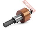 Коронка по металлу HSS TiN 21 мм цилиндрический хвостовик 9 мм MESSER 21-02-021